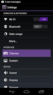 How to get CM9 CM10.1 AOKP Purple Theme lastet apk for android