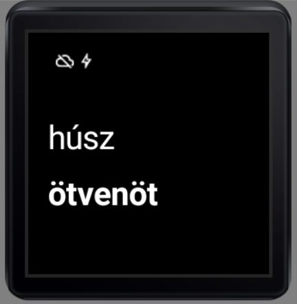 Text Time Watch Face