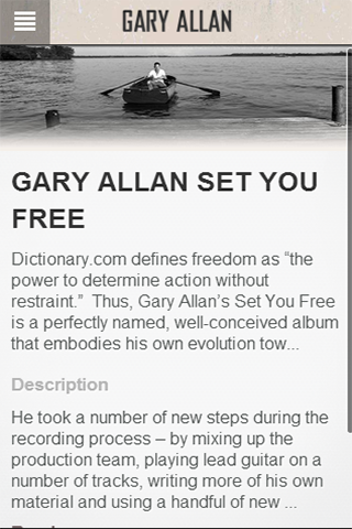 【免費商業App】Gary Allan-APP點子