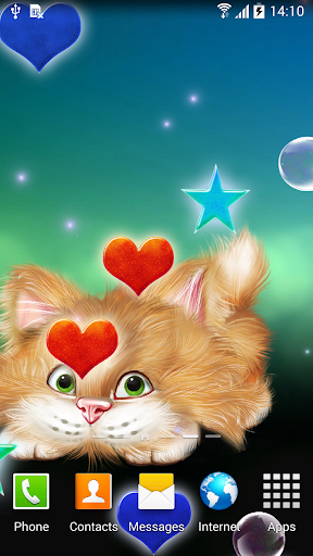 【免費個人化App】Funny Cat Live Wallpaper-APP點子