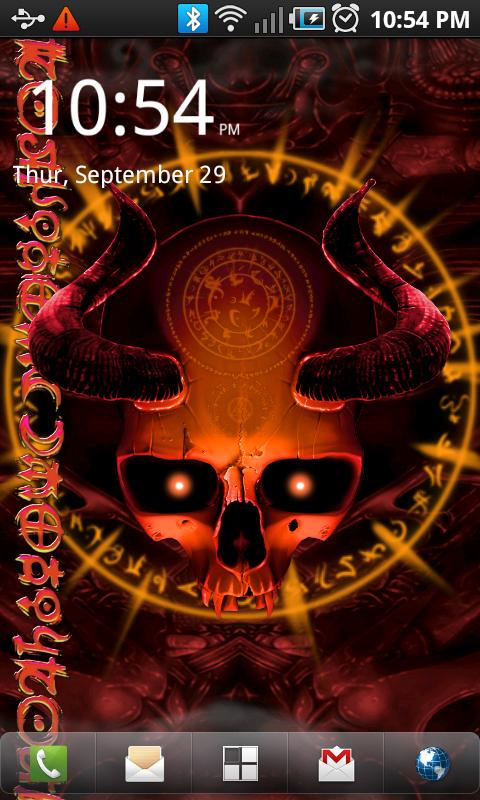 Android application Mystical Skull Live Wallpaper screenshort