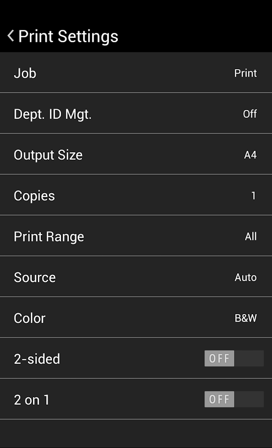 Canon Mobile Printing Androidapps op Google Play