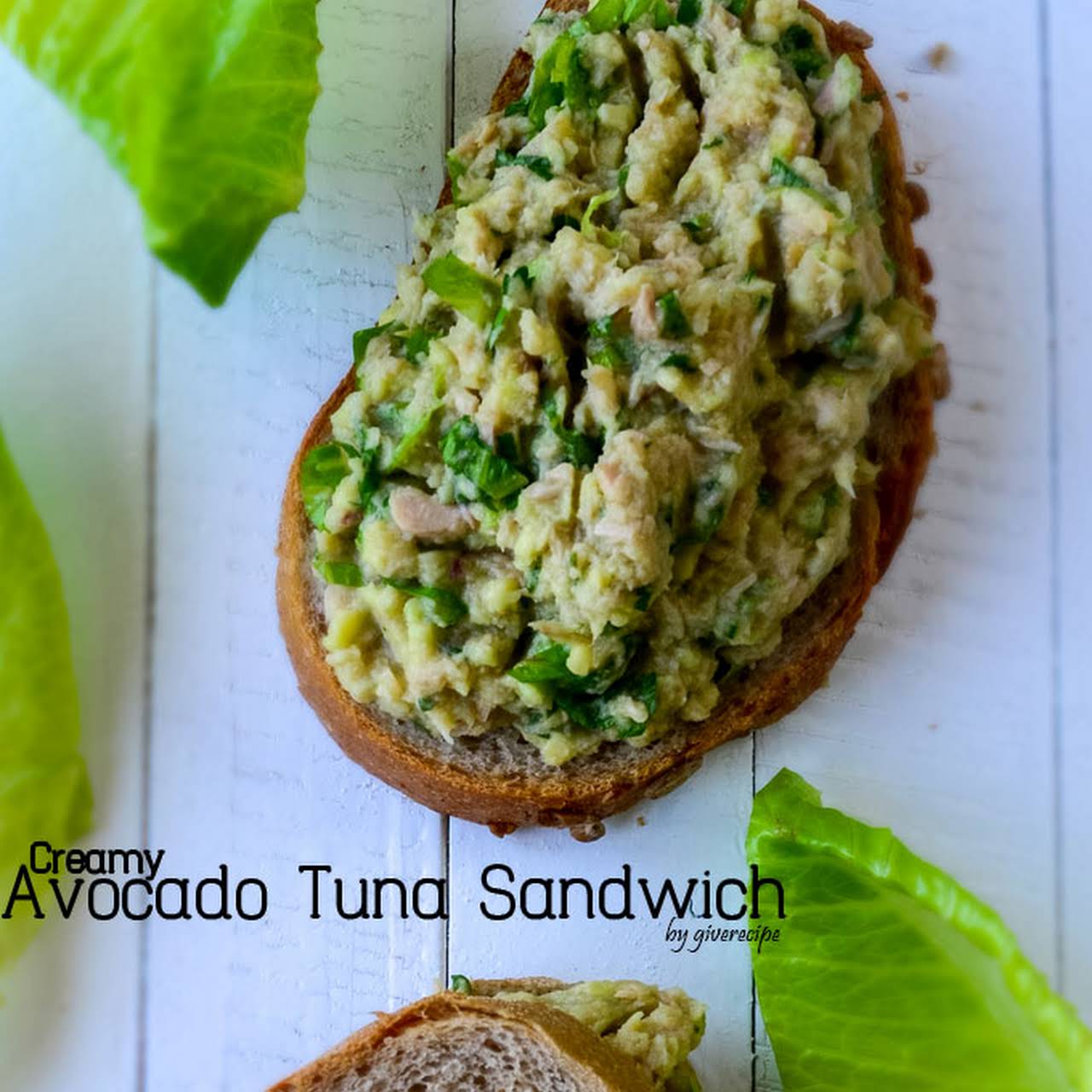 Creamy Avocado Tuna Sandwich