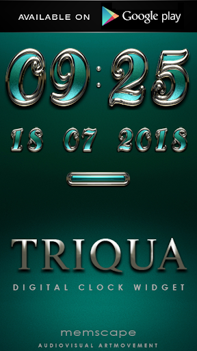 【免費生活App】TRIQUA Luxury Clock Widget-APP點子