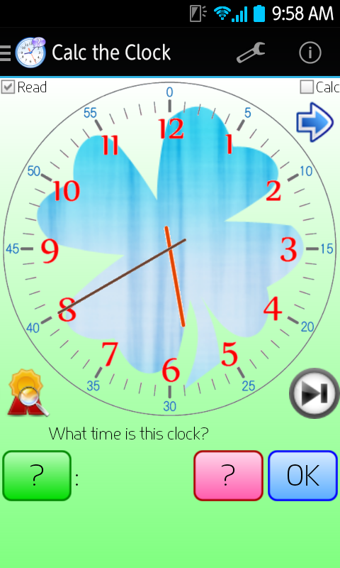Android application Calc the Clock screenshort