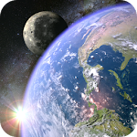 Cover Image of Скачать Земля и Луна 3D живые обои 1.0.6 APK