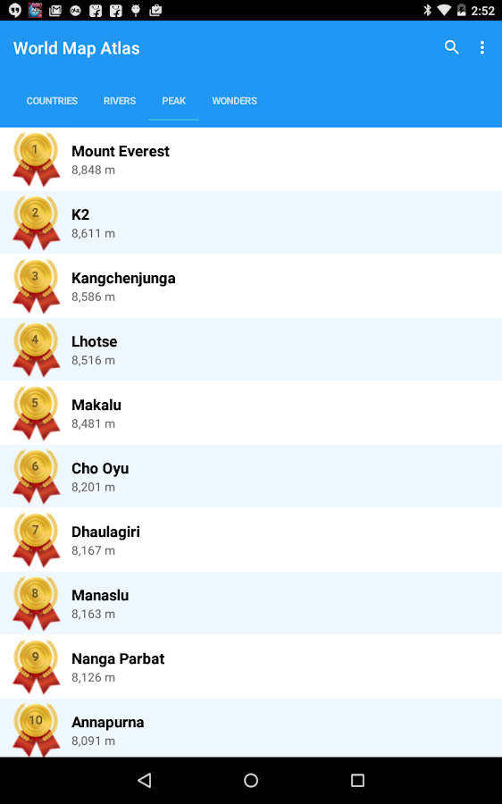 world atlas 2015 - screenshot