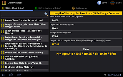 Column Calculator Tablet poster 3