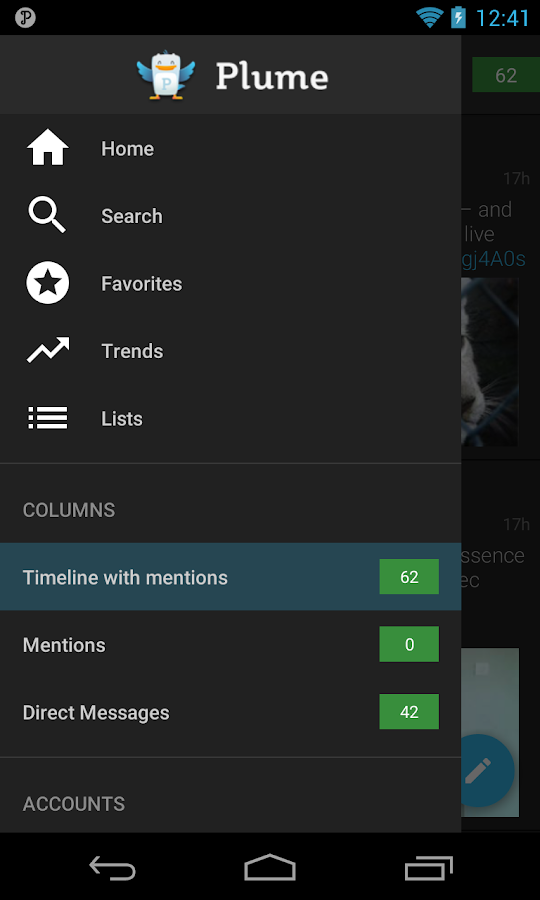 Plume for Twitter - screenshot