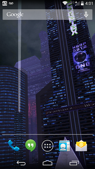 3D LiveWallpaper Dark City Pro - screenshot
