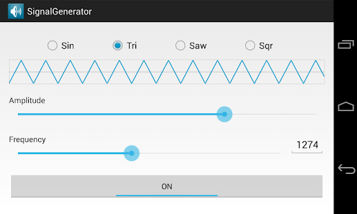 Convierta smartphone tableta generador señales