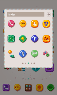 CandyCandy LINE Launcher theme Screenshots 1