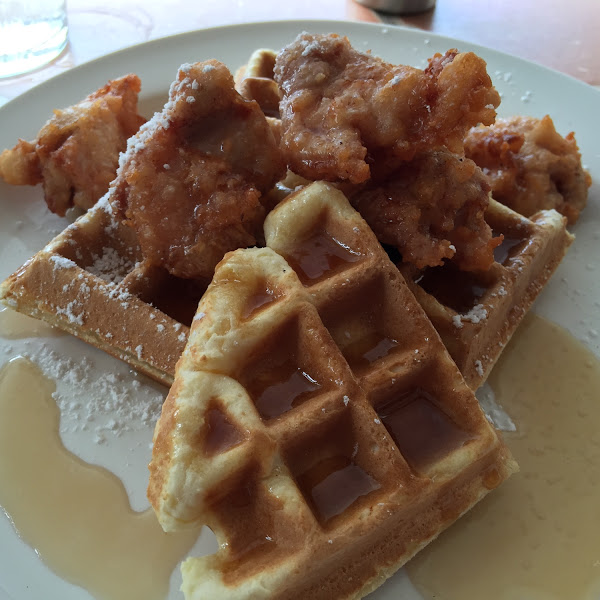 Ask for the GF chicken and waffles!