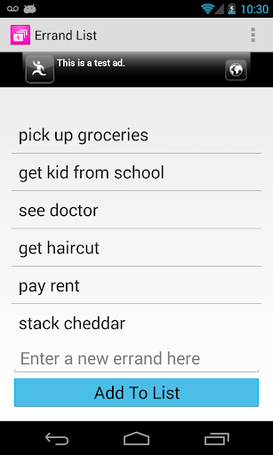 Errand List