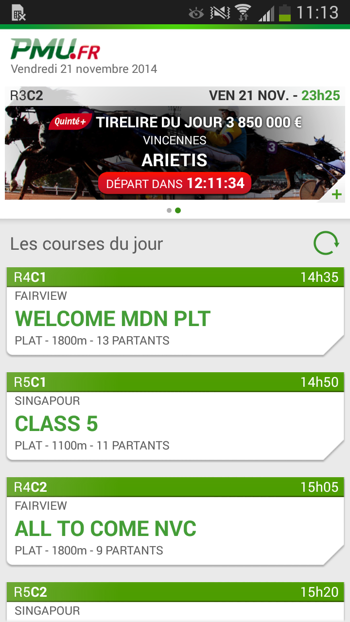 PMU Hippique Screen 2