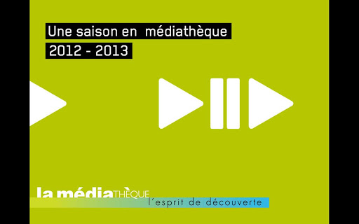 Une saison en médiathèque 2012