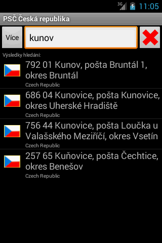 Czech Postal ZIP Code