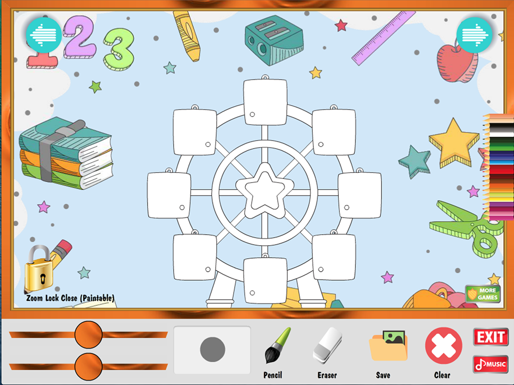 Jeu de coloriage aire de jeux – Capture d écran