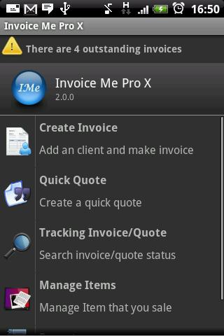Android application InvoiceMe Pro - Invoice App screenshort