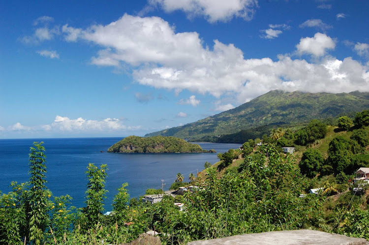 View from Cumberland nature trail on St. Vincent and the Grenadines.