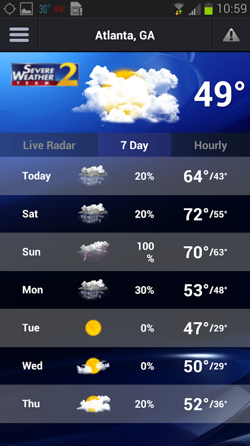 WSBTV Channel 2 Weather Android Apps on Google Play