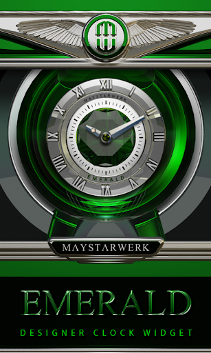 Clock Widget Emerald