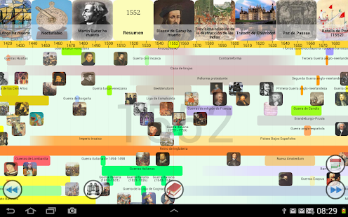 Captura de pantalla de la aplicacion Android World History