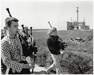 Anti-kernenergie demonstratie bij de kerncentrale van Borssele