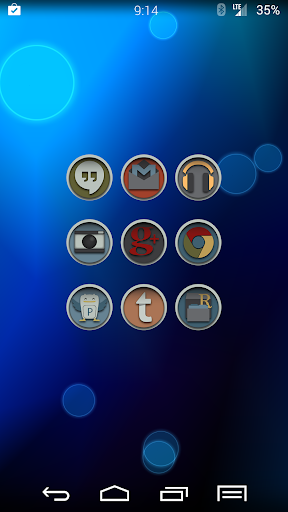 Round Distinct Launcher Theme