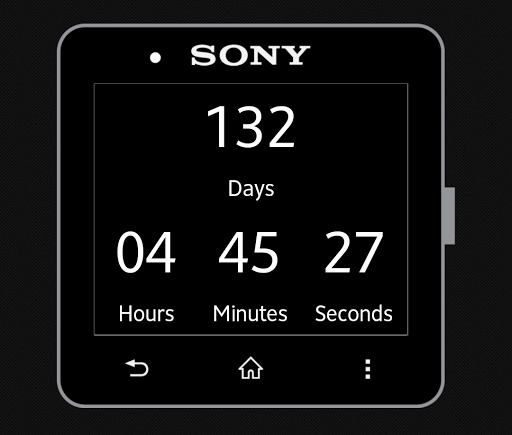 Countdown for SmartWatch 2