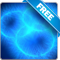 Glowing blue rings free lwp logo
