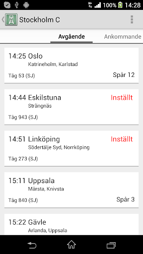 Train Info Sweden