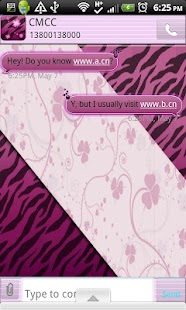 GO SMS THEME/LuckyPurple Screenshots 0