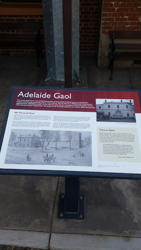 Adelaide Gaol Plaque