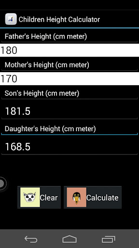 Children Height Calculator