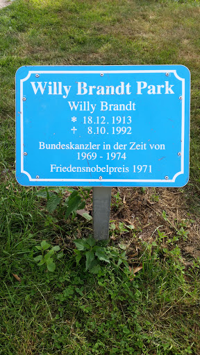 Willy Brandt Park Sign
