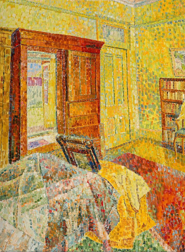 Interior in yellow