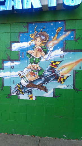 Freaky's Rocket Rider Mural