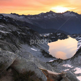 Hidden Lake by Gabi Fulcher - Landscapes Mountains & Hills