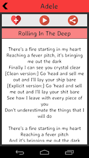 Adele Lyrics Screenshots 4