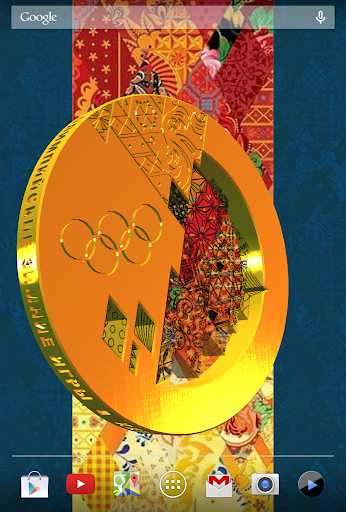 【免費個人化App】Sochi Gold Live Wallpaper Free-APP點子