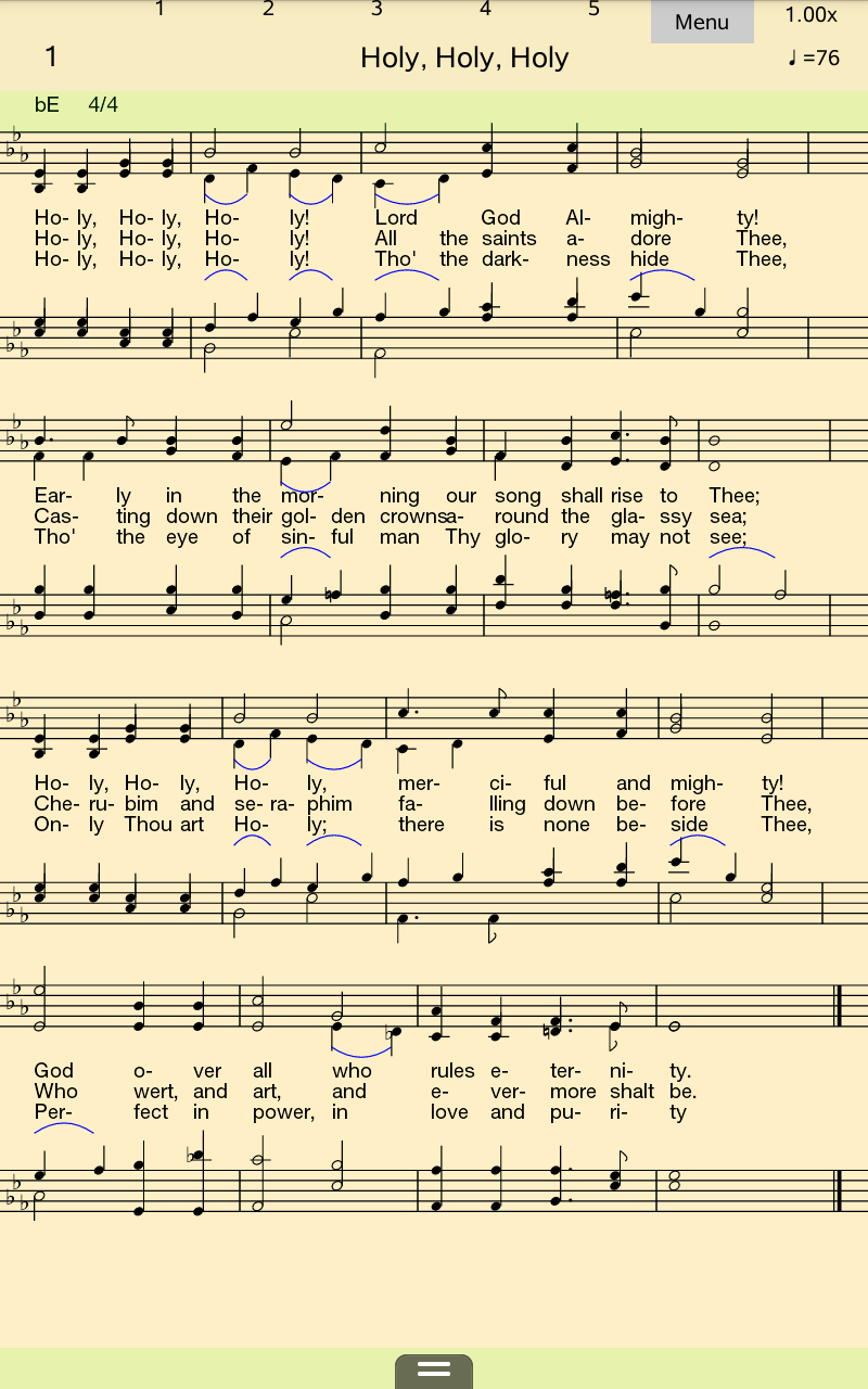 Classical Hymns Screen 3