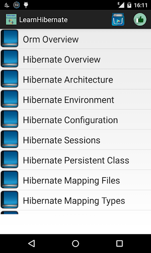 【免費書籍App】Learn Hibernate Framework-APP點子