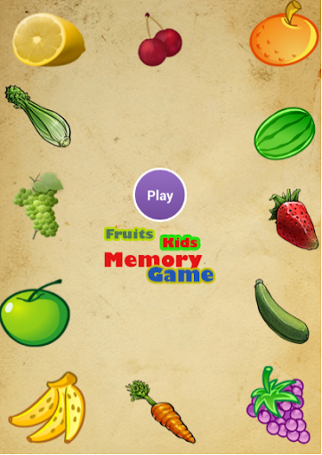 Fruits Kids Memory Game