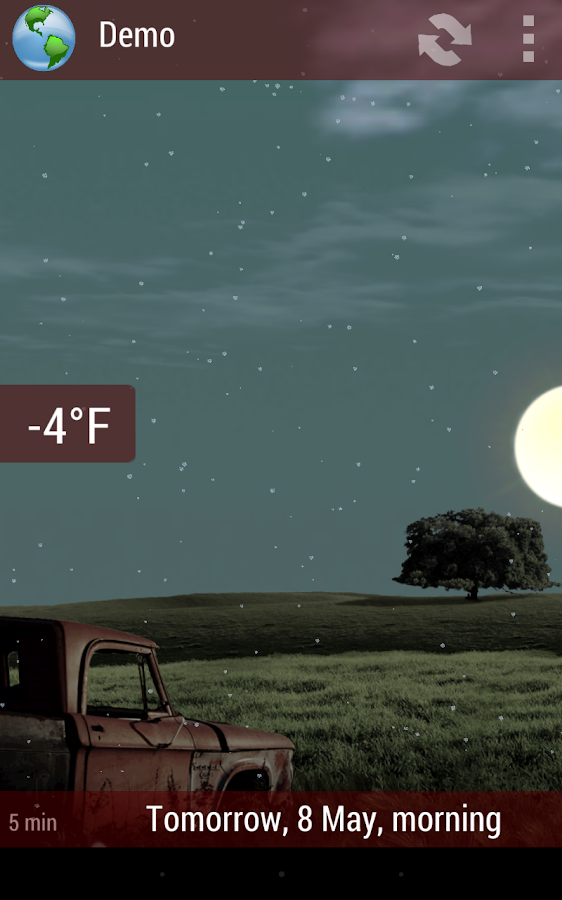 Animated Weather Widget&Clock-screenshot