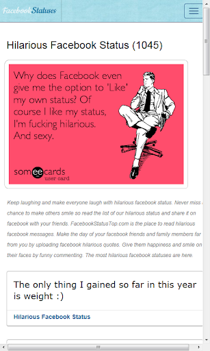 Facebook statuses and quotes