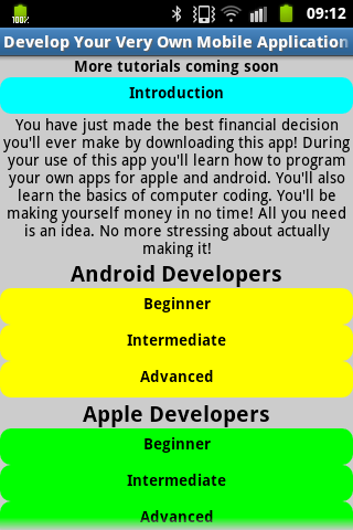 Develop a Mobile App