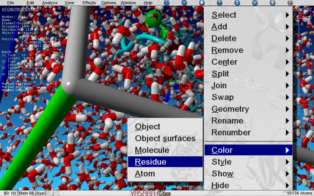   YASARA View- ቅጽበታዊ ገጽ እይታ 