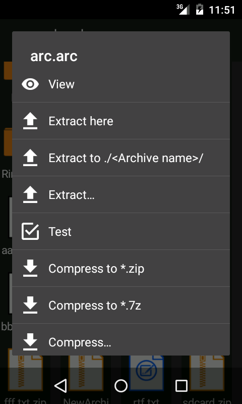 ZArchiver - screenshot