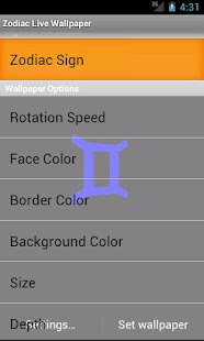 3D Zodiac Live Wallpaper Screenshots 5